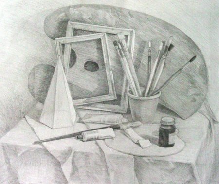 Натюрморт с предметами искусства