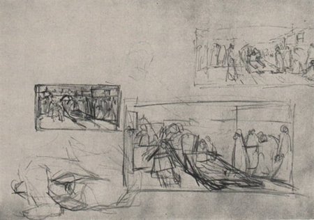 Суриков Боярыня Морозова эскизы