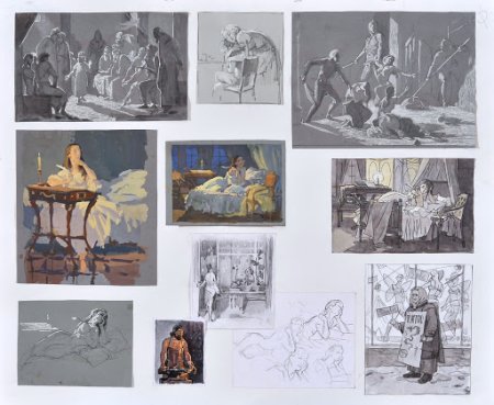 Многофигурная композиция Академия Репина