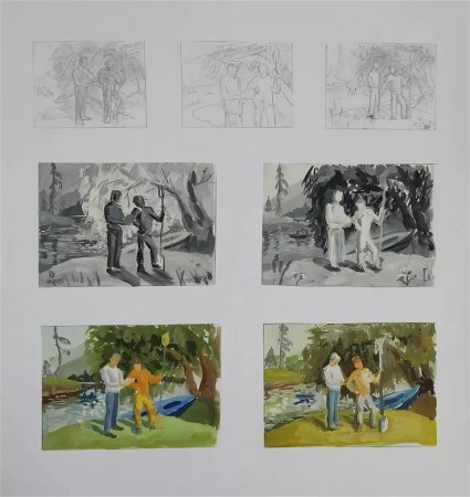 Наброски композиции