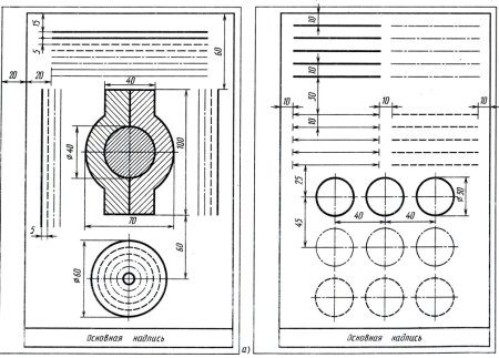 Линии чертежа. Графическая работа "линии чертежа"