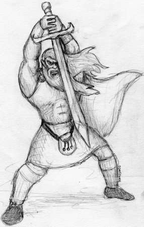 Богатырь карандашом