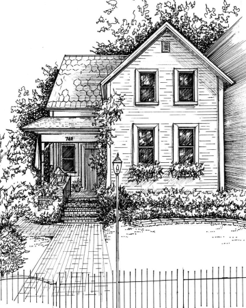 Дом рисунок