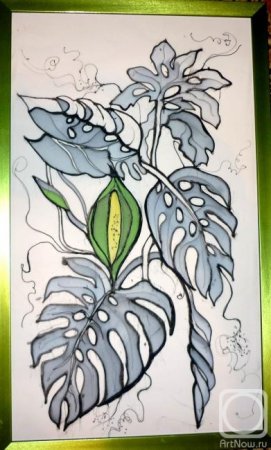 Батик монстера