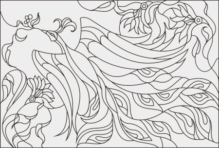 Эскизы для витража на стекле