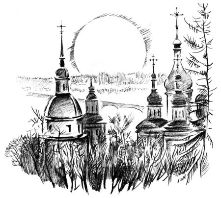 Церковь для срисовки