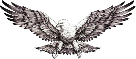 Орел тату эскиз