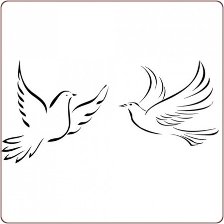 Голубь эскиз