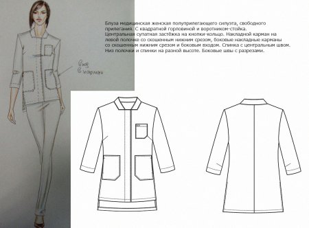 Технический эскиз мужской фигуры