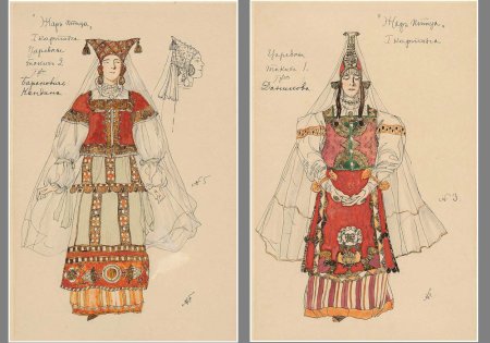 Эскизы костюмов к опере Иван Сусанин
