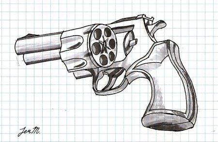Револьвер эскиз