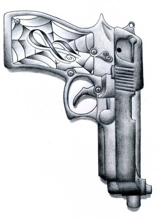 Пистолет эскиз