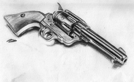 Револьвер зарисовка