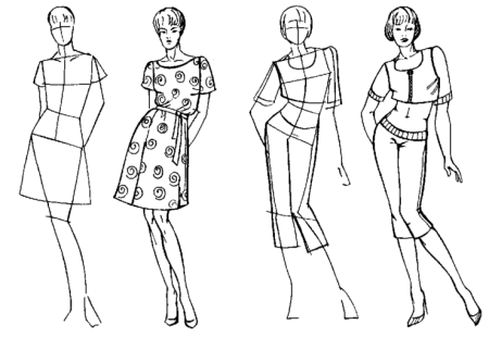 Эскизы для моделирования одежды
