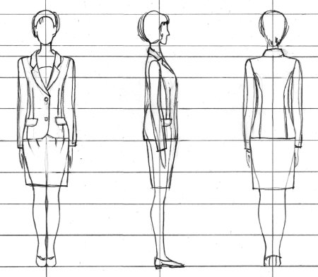 Технический эскиз одежды