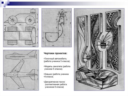 Чертеж творческого проекта для технологии