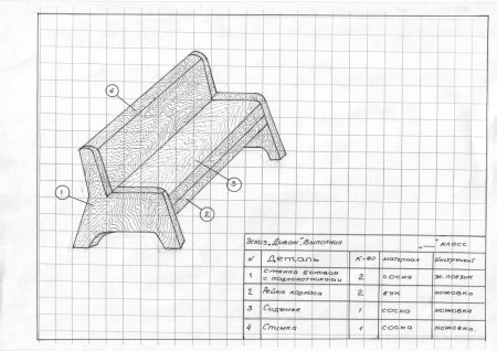 Столярные чертежи изделий