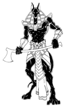 Анубис тату