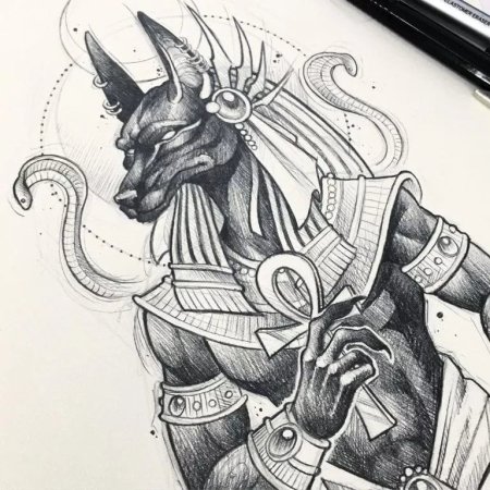 Анубис раскраска