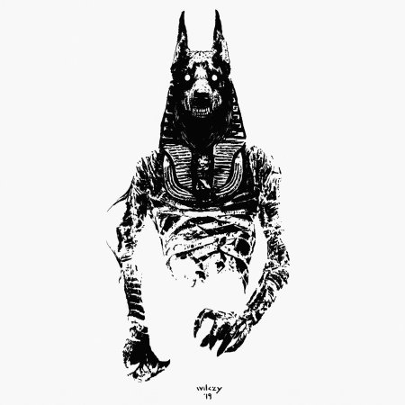 Анубис карандашом