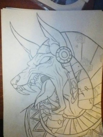 Тату эскизы Египет Анубис