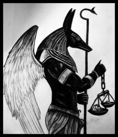 Анубис для срисовки