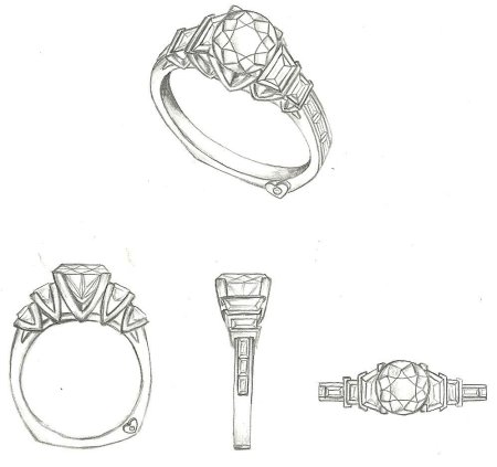 Эскизы ювелирных изделий