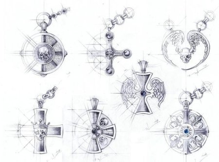 Эскизы ювелирных изделий
