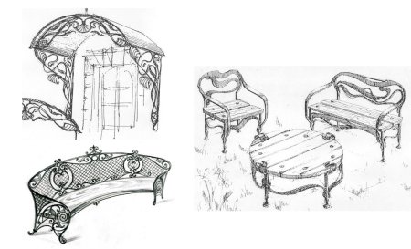 Мебель в стиле Модерн карандашом