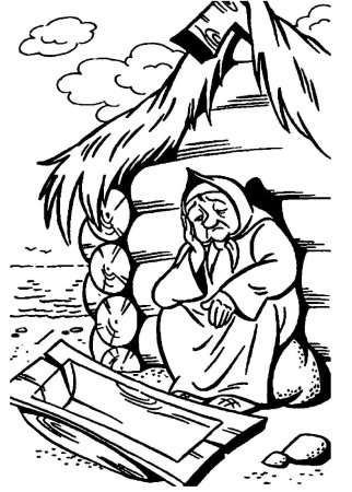 Сказки-раскраски. Колобок