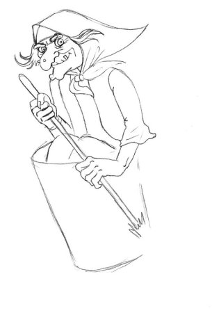 Сказочный домик для раскрашивания