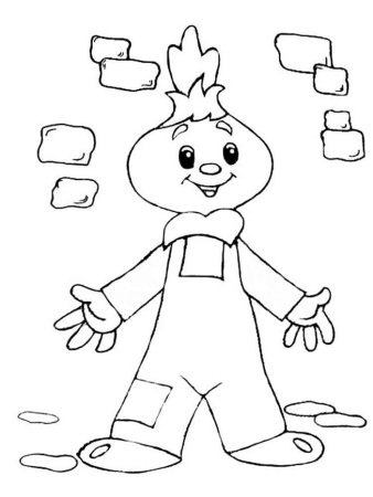 Герои мультфильма Чиполлино раскраска