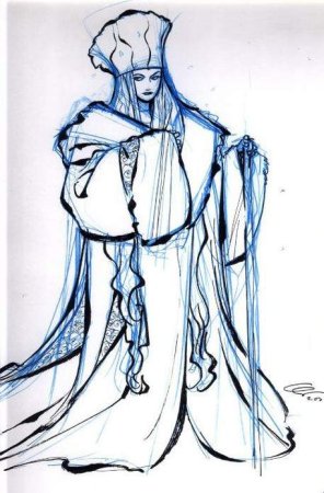 Лицо снежной королевы мультяшное