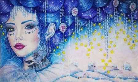 Снежная Королева для срисовки