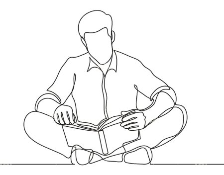 Человек с книгой скетч