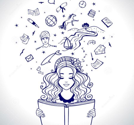 Девушка с книгой на голове
