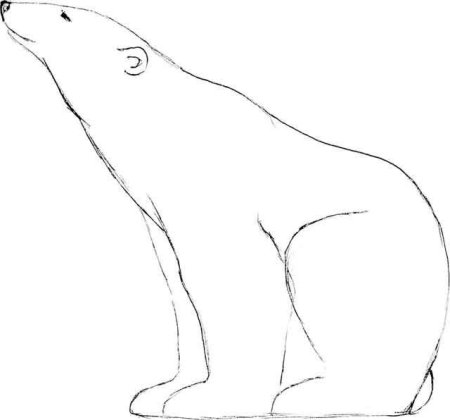 Макет белого медведя