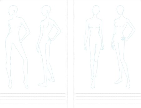 Модели для рисования одежды