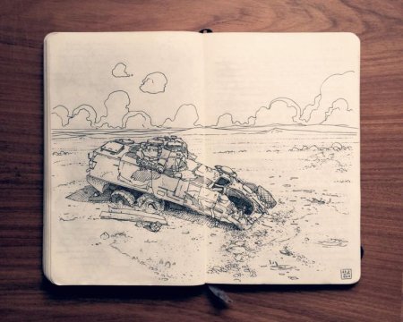 Молескин рисунки