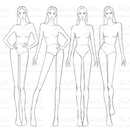 Фигура для рисования одежды