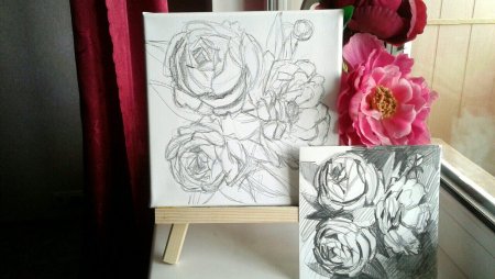 Наброски картин на холст