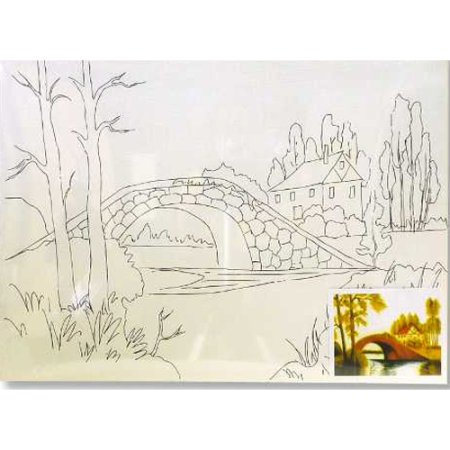 Холст на картоне Сонет, 20х40 см, dk13701-20х40