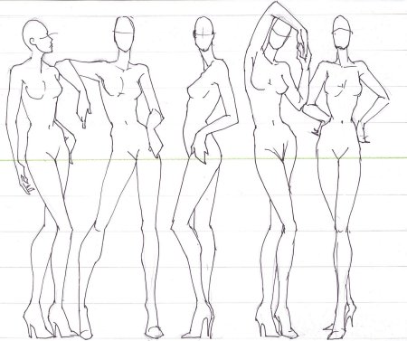Модели для рисования одежды
