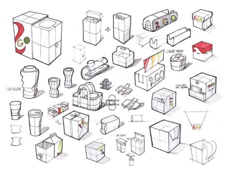 Упаковки эскиз рисунок