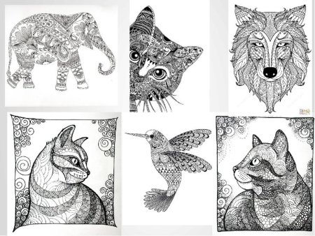 Стилизация животных композиция