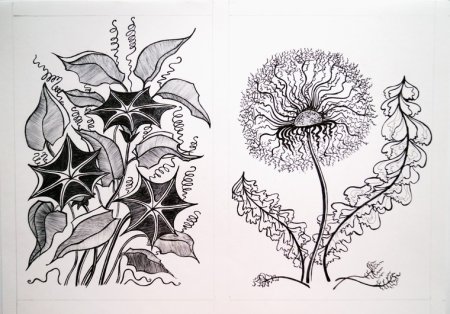 Стилизованные растения