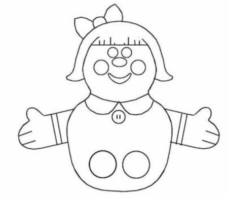 Трафареты пальчиковых кукол