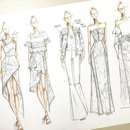 Эскизы модельеров