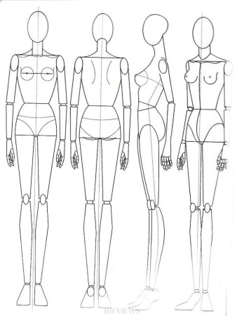 Фигура для рисования одежды