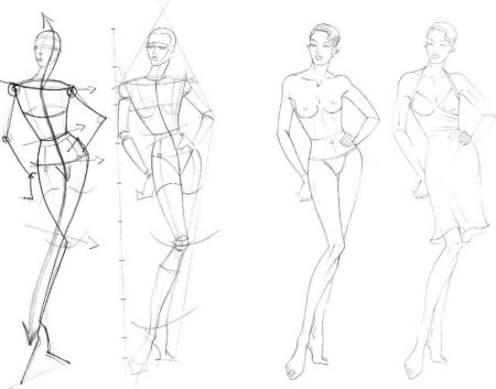 Фэшн фигуры для рисования